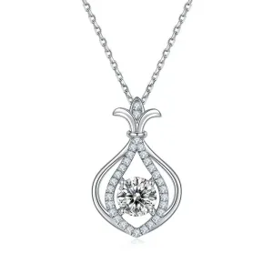 Gourd shaped lab grown gemstones pendant