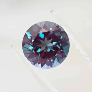 AGL certified round brilliant cut lab grown Alexandrite
